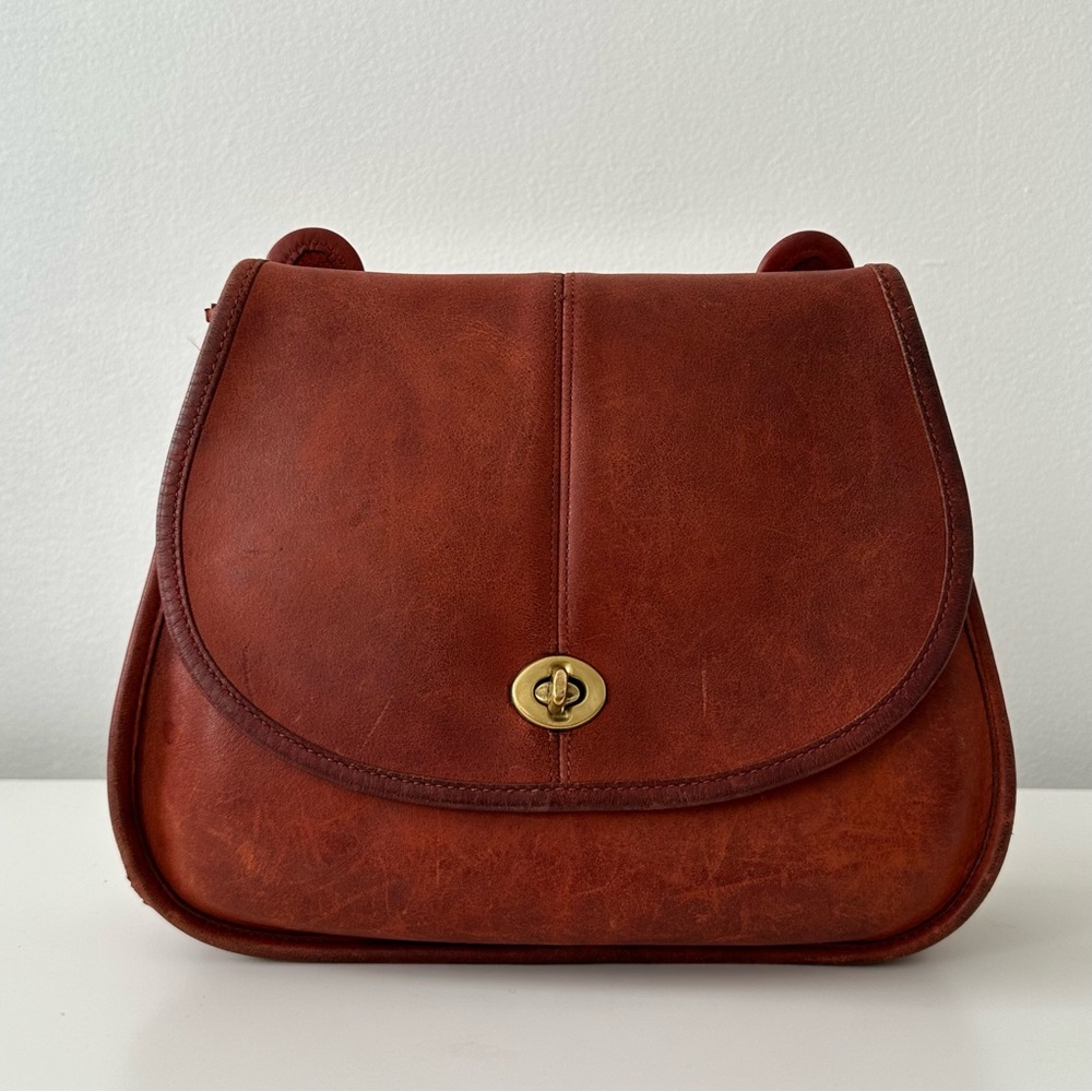 Vintage Coach Crescent in “Rust” Made in NYC